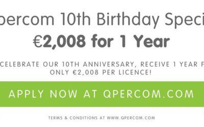 Qpercom 10th Birthday Special: €2,008 for 1 year