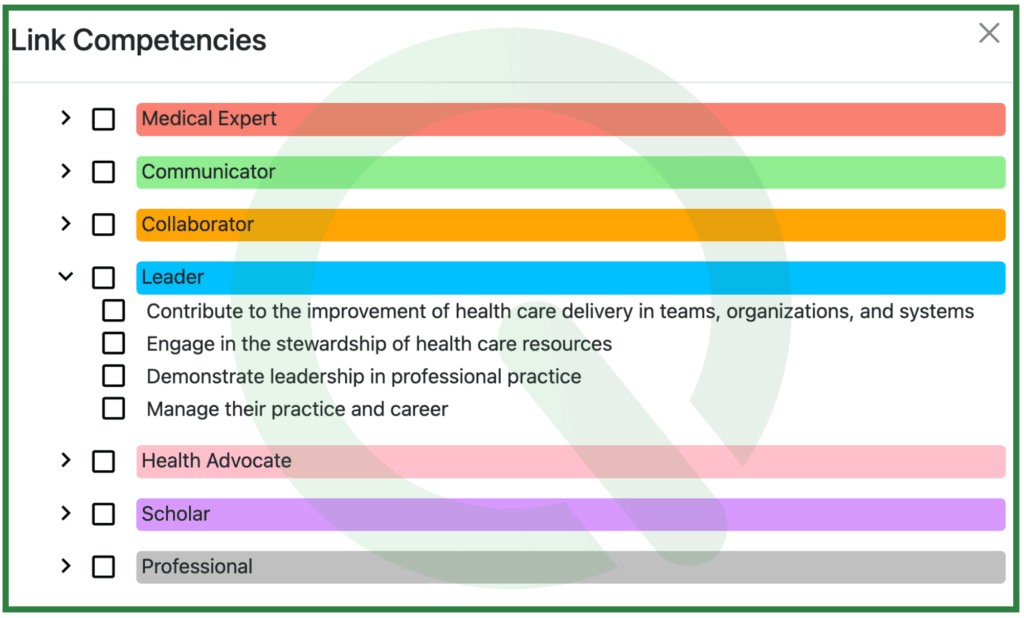 CanMEDS competency linking