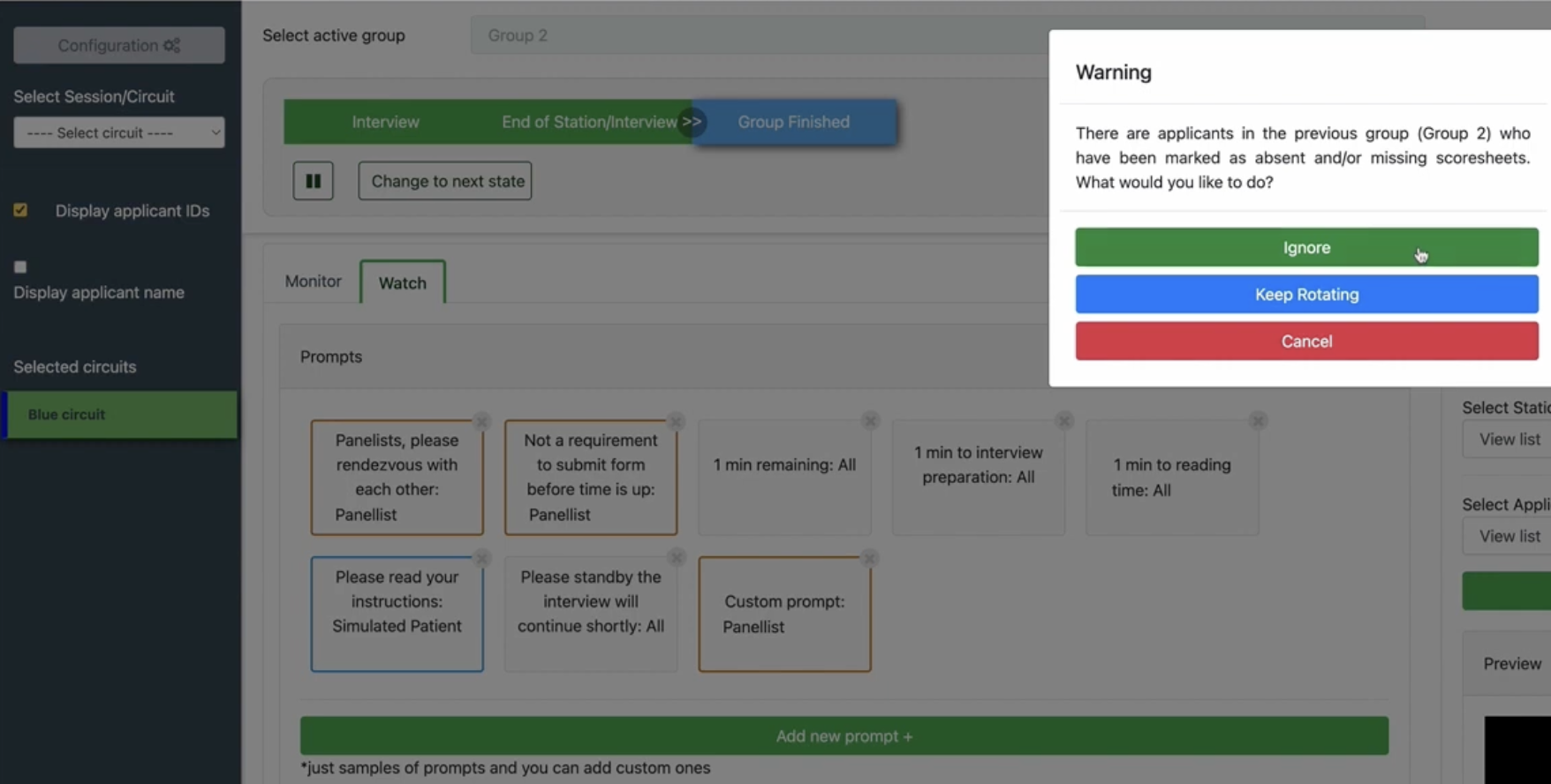 Remote assessment administration
